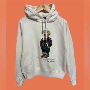 Ralph Lauren Cream Polo Bear Hoodie